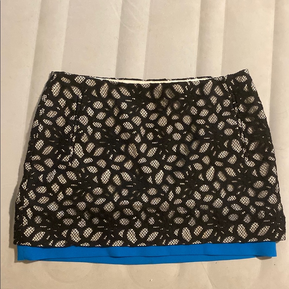 Don von Fusterberh Black and White Lace Skirt